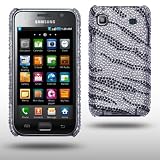 SAMSUNG i9000 GALAXY S ZEBRA STRIPED DIAMANTE DISCO BLING CASE / COVER / SHELL / SKIN / BACK COVER, BY CELLAPOD CASESby CELLAPOD