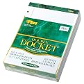 TOPS 63437 Docket Letter Size Legal Rule Double Pad, White, 100 Punched Sheets/Pad, 6/pack
