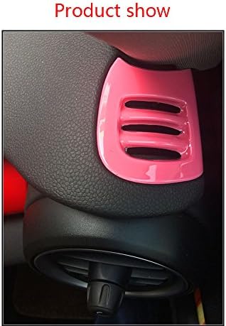 Interior Car Dashboard Instrument panel Front Pillar Air Condition AC Air Vent Outlet Cover Trim Set cover decor for 2014 BMW MINI Cooper F56 (pink)