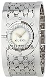 GUCCI Womens YA112415 112 Diamond Bangle Mother-of-Pearl Dial Watch