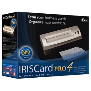 Iris USOA393 IRISCard Pro 4 Business Card Scanner by Iris