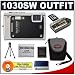 Olympus Stylus 1030SW 10.1MP Digital Camera with 3.6x Optical Wide Angle Zoom (Black) + 4GB Memory Card + Spare Battery + Accessory Kit