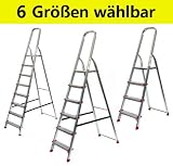 Produkt-Bild: Alu Stehleiter ECO Serie - 6 Gr&ouml;&szlig;en w&auml;hlbar (3 bis 8-stufig), 4-stufig