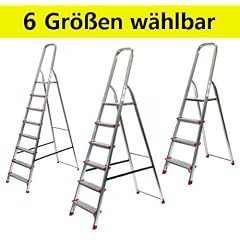 Alu Stehleiter ECO Serie - 6 Gr��en w�hlbar (3 bis 8-stufig), 4-stufig