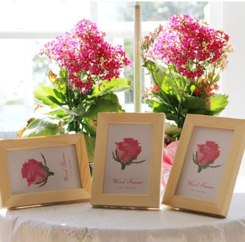 Set of 3 Solid Wood Picture Frames 5x7