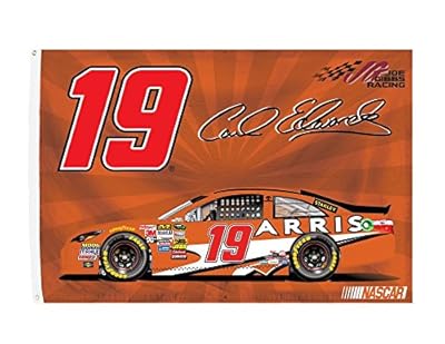 Carl Edwards #19 Large CAR 3x5 Flag w/grommets RR Outdoor Banner Nascar Racing
