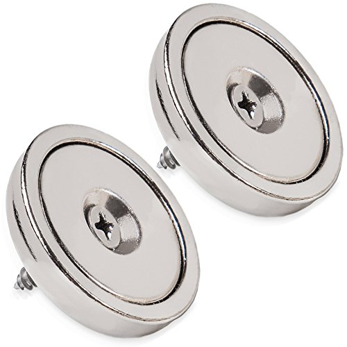 2pcs powerful neodymium round base magnet -rare earth f…