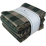 Dunroven House Homespun 12-Piece Fat Quarters, 18 by 21-Inch, Green