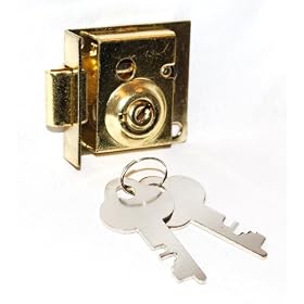 Polished Brass Steel Mail Box Lock