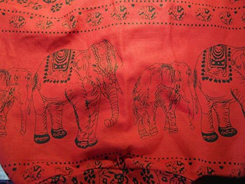 Unique Asian Hippie Elephant Sling Crossbody Shoulder Bag Handicraft Gift Idea Color Red