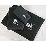 Pirate Bath Towel, Hand Towel and Wash Cloth