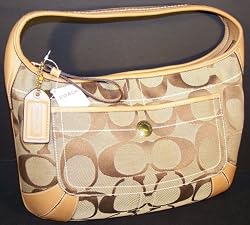 COACH HANDBAGS, COACH ERGO SIGNATURE HOBO SATCHEL # 10764