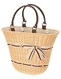 ※OUTLET/アウトレット※cachellie RATTAN*リネンリボン TOTE : トートバッグ