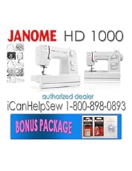 Art and Craft Supply: Janome HD1000 Heavy-Duty Sewing Machine with 14 Built-In Stitches - Janome