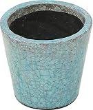 陶器植木鉢 フォレストポット 涼風(りょうふう) 小サイズ 5号 外径15cm×高さ14cm 154128-114M-S35