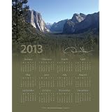 Donald Verger 2013 Year At-a-Glance 11x14 Poster Calendar Sunlight in Yosemite Valley