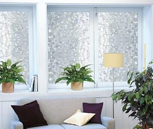 Film electrostatique decoratif pour vitrage Galet  rouleau 92cm x 200