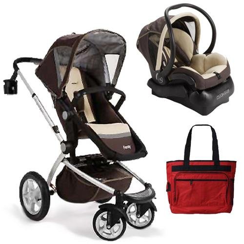 Maxi-Cosi CV053TRLKIT Foray Stroller Travel System - Trail Brown