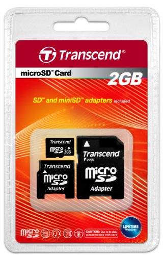 Cover image : Transcend 2GB microSDw/2adapter(mini&SD) TS2GUSD-2