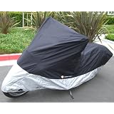 Heavy Duty Motorcycle Covers. Large. Fits most 500-1000cc Standard bikes, Sport bikes, Dirt bikes, Small Cruiser under 750cc without windshield. Fit up to 84" length bikes. (hw300)