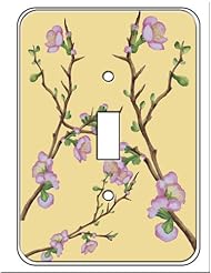 Home Improvement: Cherry Blossom Branches Pink Single Toggle Light Switchplate