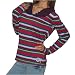 Ocean Pacific OP Womens Cotton Stripe Warm Hoodie Sweatshirt - Large image 5