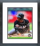 Jose Reyes Miami Marlins 2012 Sliding Framed Picture 8x10