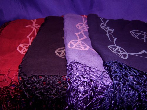 NEM34 Beautiful Pentacle Altar or Tarot Cloth