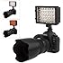 NEEWER&reg; 160 LED CN-160 Dimmable Ultra High Power Panel Digital Camera / Camcorder Video Light, LED Light for Canon, Nikon, Pentax, Panasonic,SONY, Samsung and Olympus Digital SLR Cameras