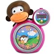 BABY ZOO Sleeptrainer Kinderwecker Kinderuhr Wecker Uhr Affe Jungel / ROSA