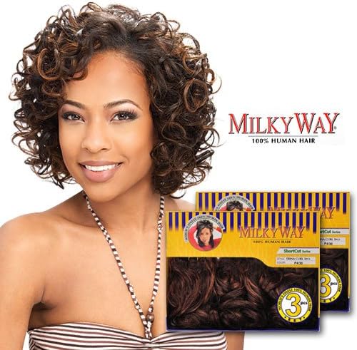 (Buy ONE GET ONE Free!) MilkyWay Human Hair Weave Trina Curl 3Pcs (2)