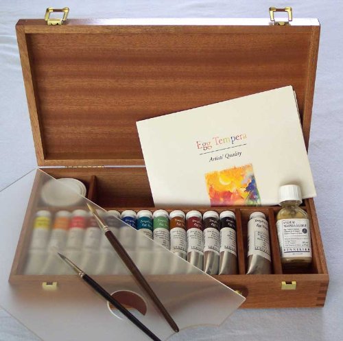 Sennelier Egg Tempera in a luxury Wood Set of 13 Tubes - Best Price on Web! Sennelier Egg Tempera in a luxury Wood Set of 13 Tubes - Best Price on Web! image