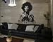 Best Quality Vinyl Wall Sticker Decals - Jimi Hendrix ( Size: 31in x 41in - Color: black ) - No: 241