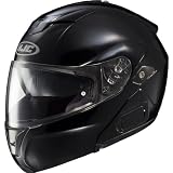 HJC Solid Men’s Sy-Max III Street Racing Motorcycle Helmet – Black / Large