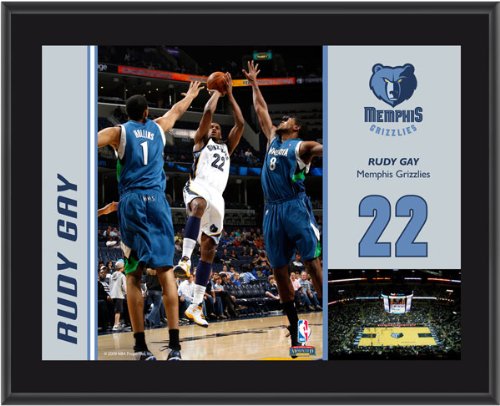 Mounted Memories Memphis Grizzlies Rudy Gay 10X13 Sublimated Plaque
