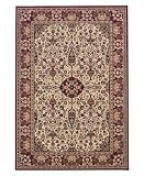 Couristan Everest Ardebil Ivory Red Area Rug