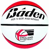 picture of Baden Kids England Deluxe Basketball - Red/White, Size 5