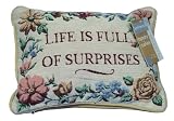 Sentiments Tapestry Cushion (Life is Full of surprises)