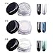 EVERMARKET 12pcs/set Mirror Nail Glitter Powder Nail Art Chrome Pigment Shinning Metallic Nail (5)
