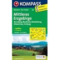 Mittleres Erzgebirge 1 : 50 000: Wanderkarte mit Kurzf�hrer und Radwegen. GPS-genau