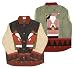 ZK Applique I Christmas Theme Kris Kringle and the Gingerbread Family Jacket - Reversible SM,MD,LG,XL (CLICK FOR SIZE CHOICE)