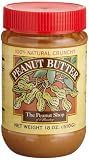 The Peanut Shop of Williamsburg Peanut Butter, Salted Crunchy, 18-Ounce Plastic Jars (Pack of 4)