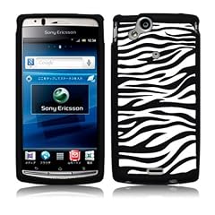 AIO Silikon H�lle Zebra Case Cover Tasche f�r Sony Ericsson Xperia X12 Arc / Arc S