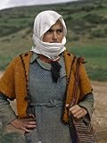 Young Greek Woman Wears a Homemade Sweater Photographic Poster Print