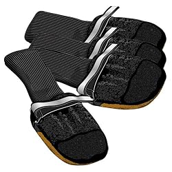 Muttluks Black Fleece Lined Dog Boots, Small