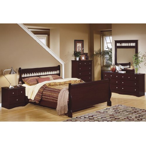 Roxbury Contemporary Sleigh Bed (Queen) by Home Line