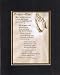 Touching and Heartfelt Poem for Firefighters - Firefighter's Prayer . . . Poem on 11 x 14 inches Double Beveled Matting