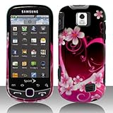 Samsung Intercept Moment 2 M910 Cell Phone Purple Love Protective Case