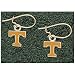 Logo Art Tennessee Volunteers 10K Gold Team Font 3/8 Dangle Earrings