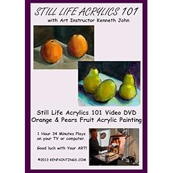Acrylics Still Life Fruit Painting 101 Oranges & Pears
